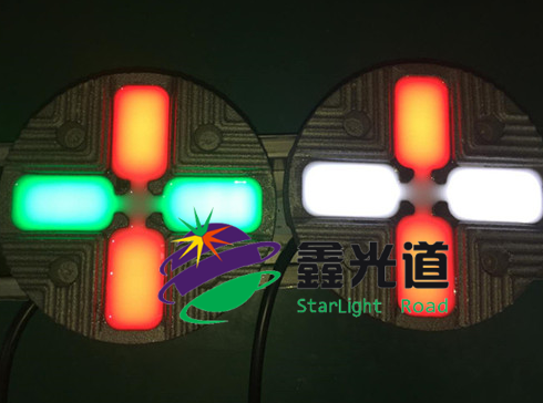 智慧斑馬線十字形LED發(fā)光道釘 斑馬線鑄鐵道釘斑馬線發(fā)光道釘